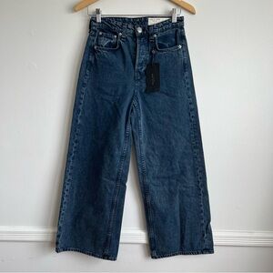 Rag & Bone Maya High Rise Ankle Wide Leg Jeans 26” inseam